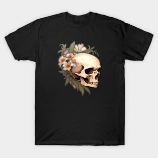 Skull And Flowers T-Shirt